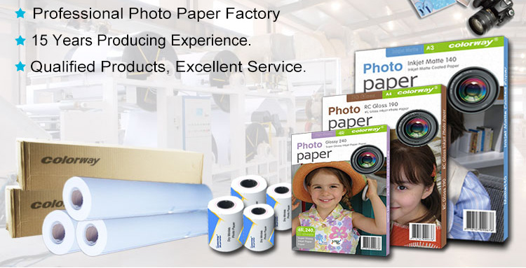 Self-adhesive high glossy photo paper