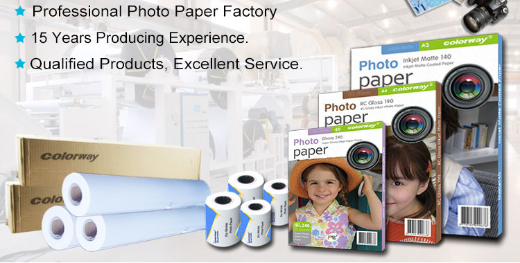 Resin Coated Glossy Photo Paper Rolls